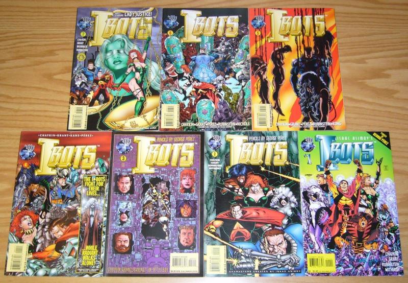 Isaac Asimov's I-Bots #1-7 VF/NM complete series - george perez - tekno comix