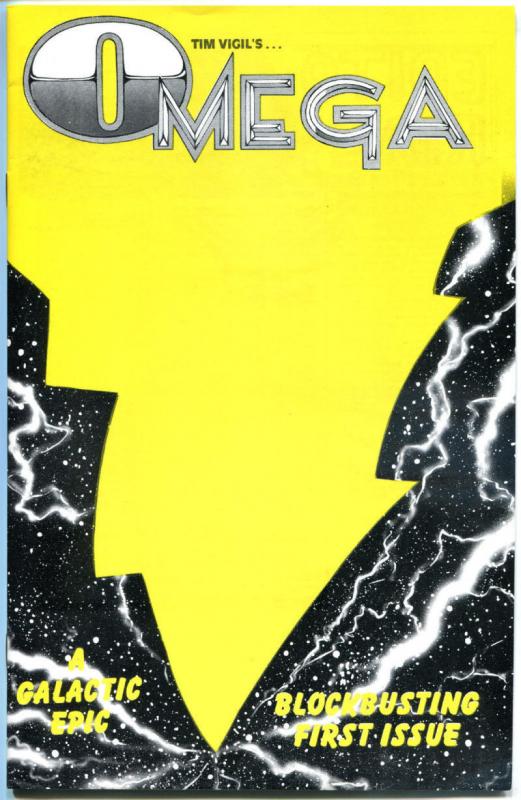 OMEGA #1, NM+, Tim Vigil, Faust, limited Yellow cover, HTF, 1988, Galactic Epic