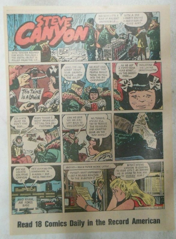 (51) Steve Canyon Sundays by Milton Caniff 1969 Complete Year ! Most Tabloid