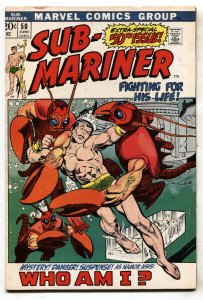 Sub-Mariner #50 - 1972 - Marvel - FN/VF - comic book