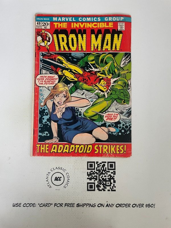 Invincible Iron Man # 49 VG Marvel Comic Book Nick Fury Avengers Hulk 11 J224