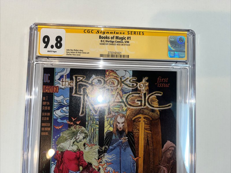 Books Of Magic (1994) # 1 (CGC SS 9.8) Signed Charles Vess