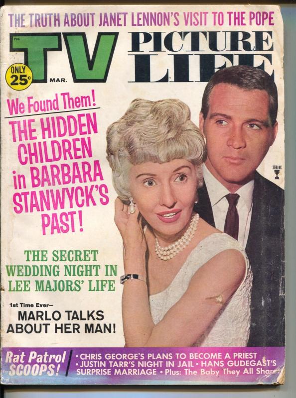 TV Picture Life-Barbara Stanwyck-Lee Majors-Marlo Talks-Mar-1967