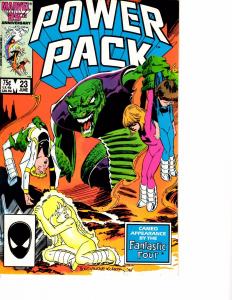 Lot Of 6 Power Pack Marvel Comic Books #21 22 23 27 28 29 AK5
