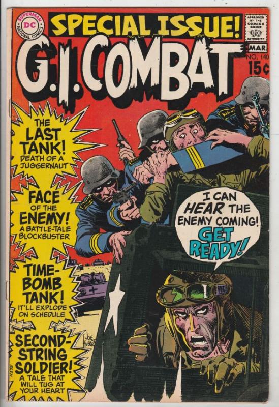 G.I. Combat #140 (Mar-70) NM/NM- High-Grade The Haunted Tank