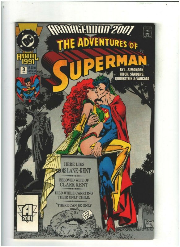 Adventures of Superman Annual #3 VF 8.0 DC Comics 1991 Armadeggon 2001