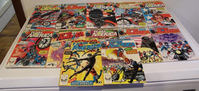 Set of 12-MARVEL Comics-TEAM AMERICA #1-12 F/VF(SIC662)