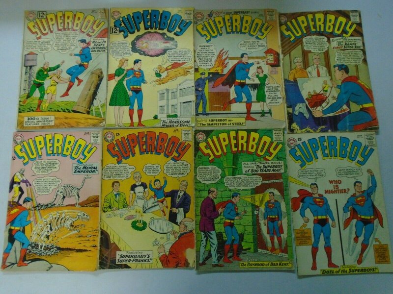 Superboy comic lot 20 diff 12 cent covers from #100-134 avg 3.0 GD VG (1692-66)