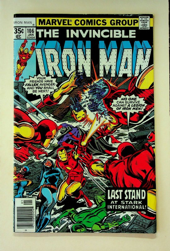 Iron Man #106 (Jan 1978, Marvel) - Very Fine/Near Mint