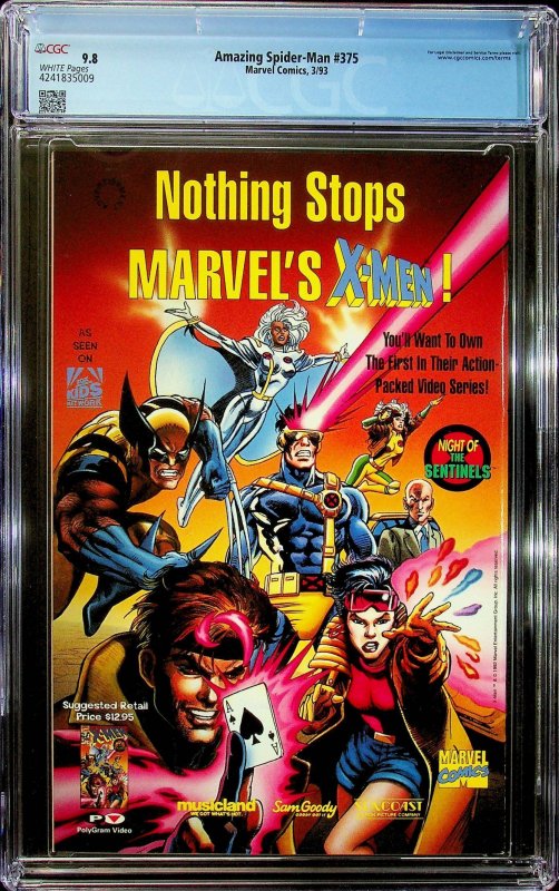 The Amazing Spider-Man #375 (1993) - CGC 9.8 - Cert#4241835009