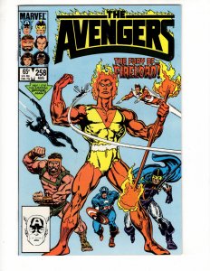 The Avengers #258 THE FURY OF FIRELORD! Copper Age Classic !!!