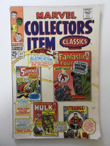 Marvel Collectors' Item Classics #11 VG-! 1/2 in spine split, bug chew o...