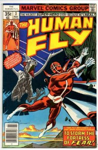 HUMAN FLY #3, VF/NM, Fortress of Fear, 1977, Bronze age, more Marvel in store