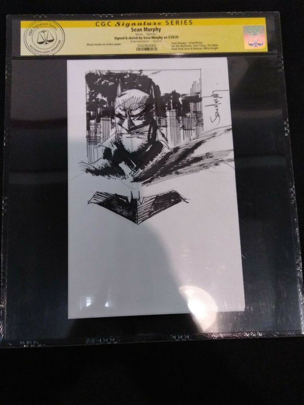 SEAN GORDON MURPHY ORIGINAL ART BATMAN WHITE KNIGHT SKETCH CGC SIGNATURE SERIES