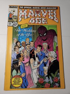 Marvel Age #54 NM-, The Wedding of the Year, Marvel, 1987