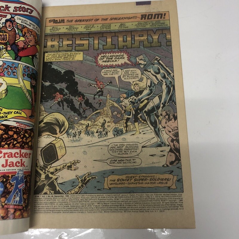 Rom (1982) # 46 (VF/NM) Canadian Price Variant • Bill Mantlo • Marvel Universe