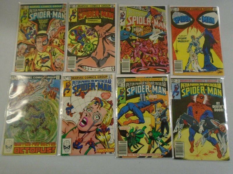 Spectacular Spider-Man lot 48 different from #67-124 6.0 FN (1982-87 1st Series)