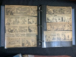 1930's BUCK ROGERS Different Sizes Clipped Daily Strips LOT of 172 FN 6.0