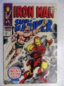 IRON MAN AND SUB-MARINER # 1 MARVEL LOWER GRADE 