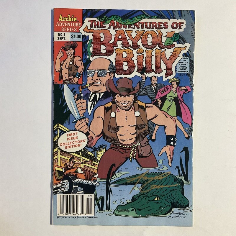 Adventures Of Bayou Billy 1 1989 Signed by Amanda Conner Archie Comics Nmt