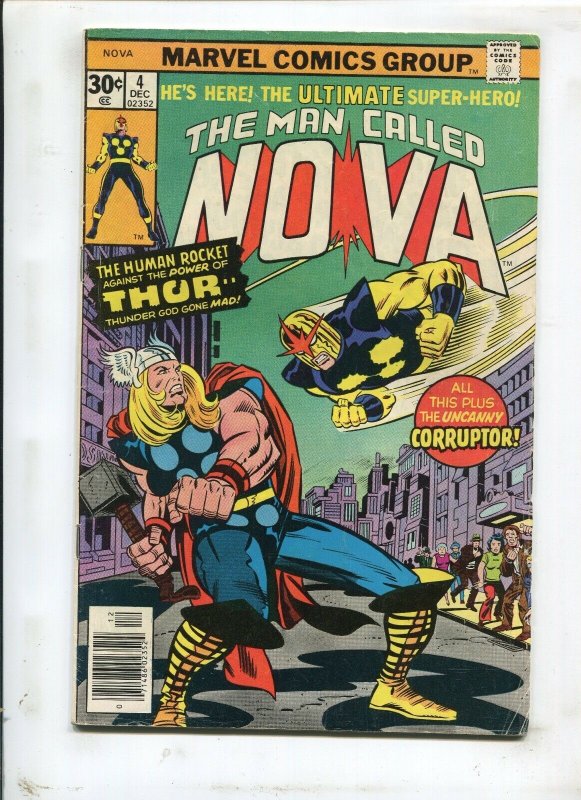 NOVA #4 - THE HUMAN ROCKET AGAINST THE POWER OF THOR! - (6.0) 1976