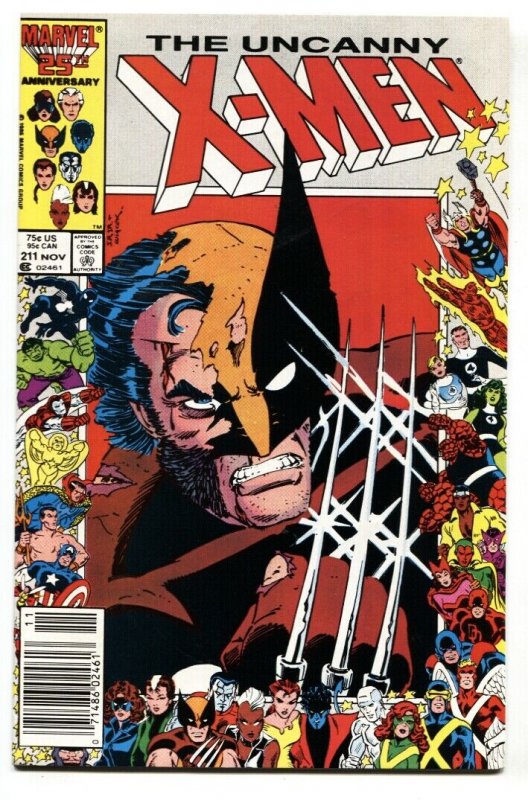 X-MEN #211 1986-MARVEL-HIGH GRADE VF/NM