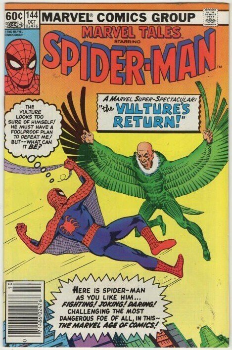 Marvel Tales #144 THE VULTURE'S RETURN! (1982)