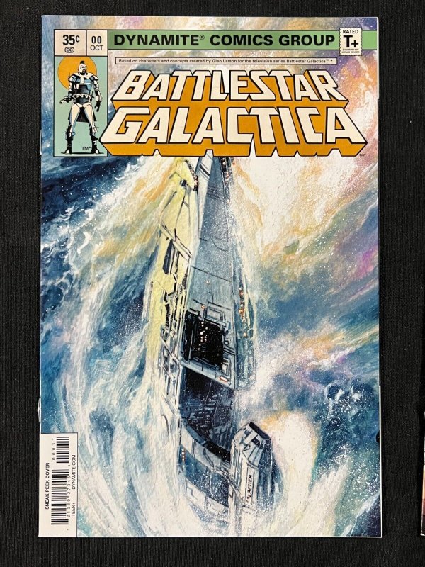 BATTLESTAR GALACTICA #00 -  SNEAK PEEK COVERS - 2PC LOT (9.2 OB) 2018
