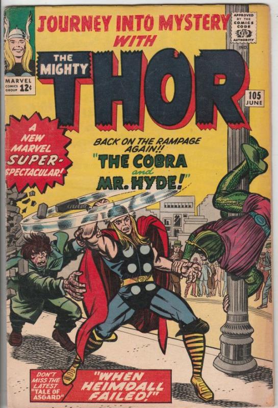 Journey into Mystery #105 (Jun-64) FN+ Mid-High-Grade Thor