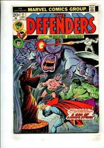DEFENDERS #11 (6.5) A DARK AND STROMY KNIGHT!! 1973