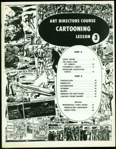 Art Directors Course Cartooning Lesson Three 1970- Comics Code FN/VF 