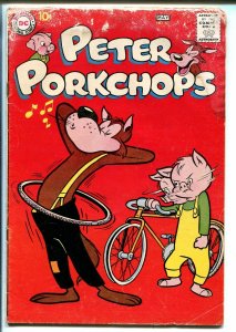 PETER PORKCHOPS #60 1959-DC COMICS-BICYCLE-HULA HOOP-OTTO FEVER ART-fr