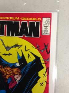 Batman 423 VF 1st Todd McFarlane work on Batman Classic Cover (needs pressed)