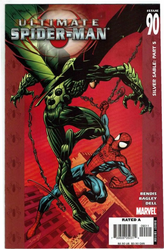 Ultimate Spider-Man #90 Brian Bendis Silver Sable Kitty Pryde NM