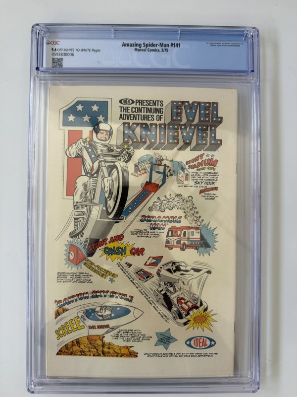 Amazing Spider-Man #141 CGC 9.6 1'st Danny Berkhart as Mysterio Feb. (1975)
