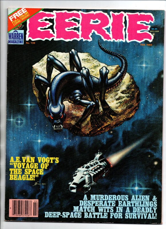 Eerie #139 - alien monster - Horror Magazine - Warren - 1983 - VF