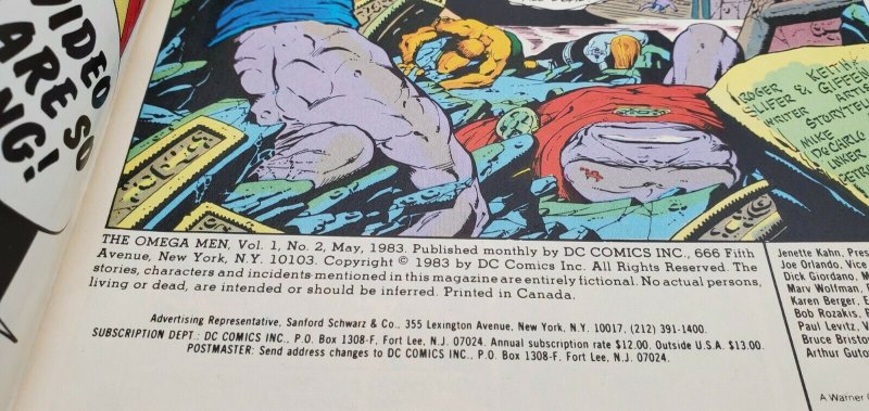 Omega Men #2 - First Lobo cameo- DC- Key issue (1983) !!