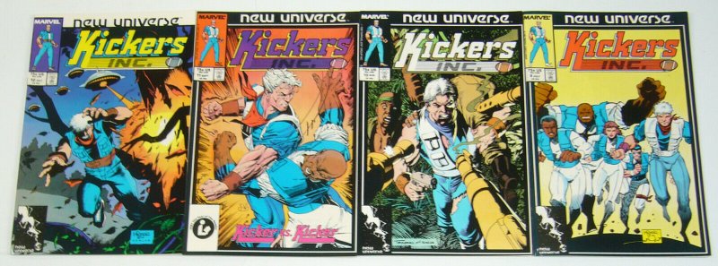 Kickers Inc #1-12 VF/NM complete series NEW UNIVERSE football heroes TOM DEFALCO