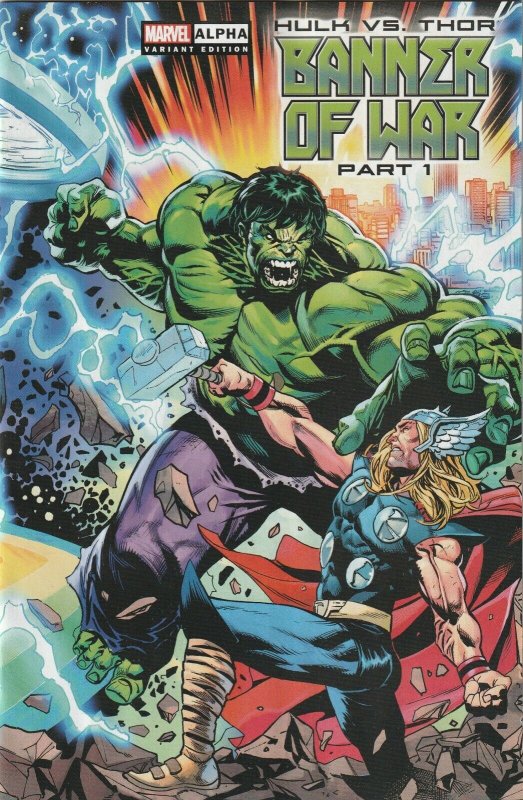 Hulk VS Thor Banner War Alpha # 1 Shaw Variant Cover NM Marvel 2022  [G6]