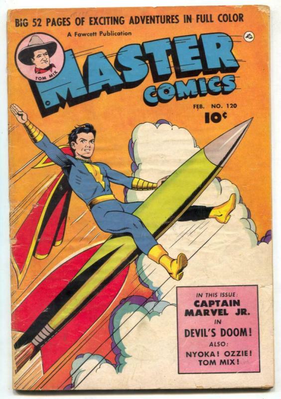 Master Comics #120 1951- Captain Marvel Jr- Suggestive rocker cover G/VG