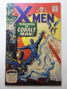 The X-Men #31 (1967) vs The Cobalt Man! Solid VG- Condition!