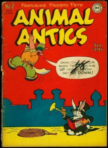 Animal Antics #2 1946- Dc Funny Animals- Presto Pete-  G-