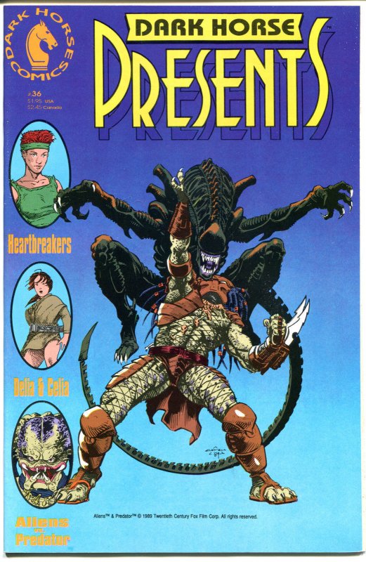 DARK HORSE PRESENTS #36, NM, Aliens vs Predator, 1989, more A & P's in our store