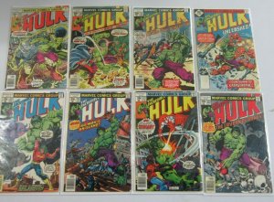 Hulk comic lot from #201-249 42 different books average 4.0 VG (1976-80)