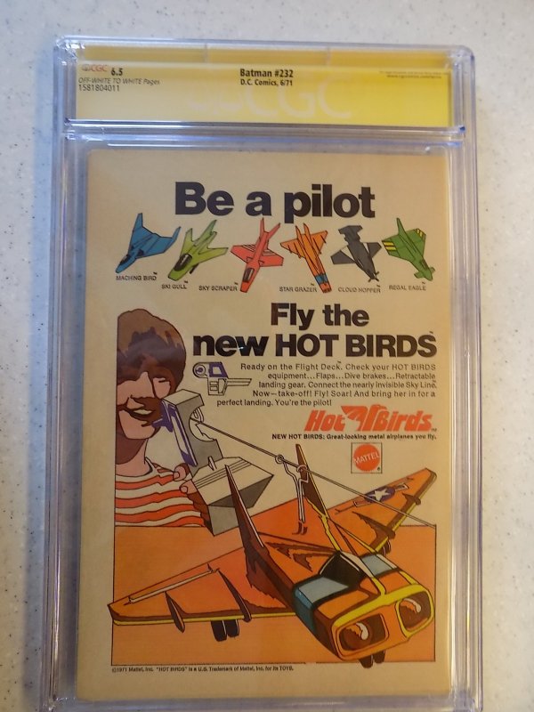 BATMAN # 232 DC 1ST RA'S AL GHUL CGC 6.5 SIGNED NEAL ADAMS DETECTIVE