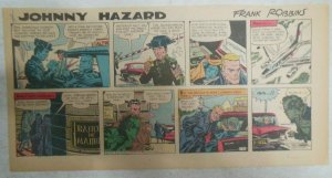 (52) Johnny Hazard Sunday Pages by Frank Robbins from 1961 All 11 x 15 inches !