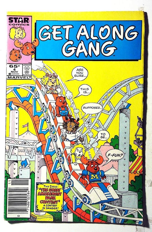 The Get Along Gang #4 (1985) Marvel Comics Newsstand 1st Print Comic Book