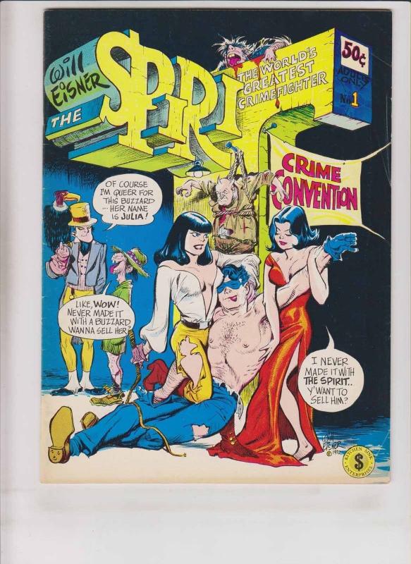 the Spirit #1 FN (1st) print - kitchen sink 1973 - will eisner - ground level