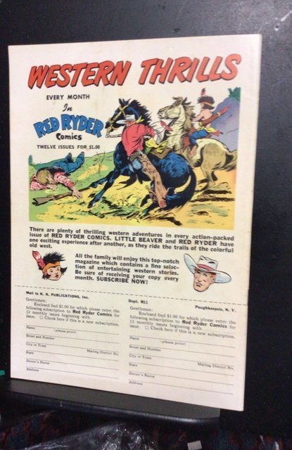 Red Ryder Comics #100 Key 100 photo cover issue! High-grade! VF+ Oregon CERT!