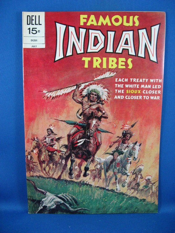 Famous Indian Tribes #2 (Jul 1972, Dell) VF NM The Sioux Tribe